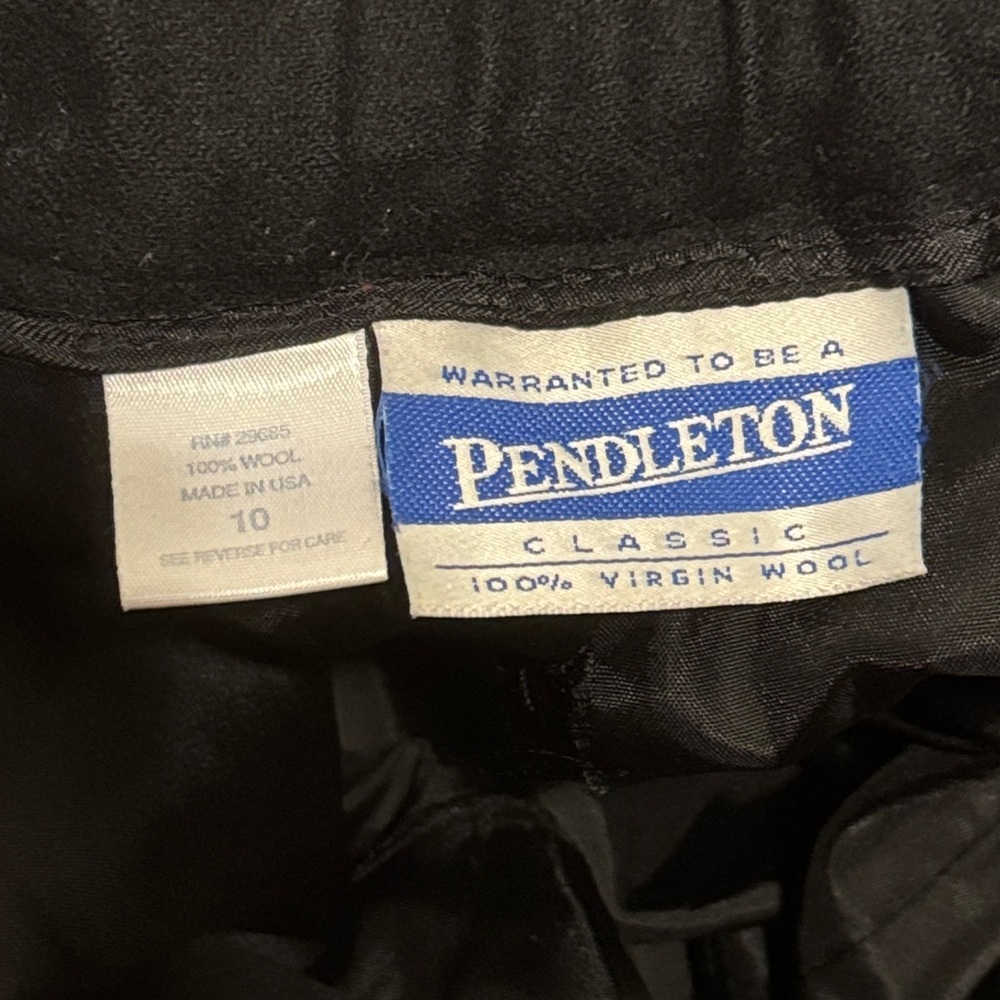 Classic Black Trousers Pendleton Size 10 - Picture 6 of 6